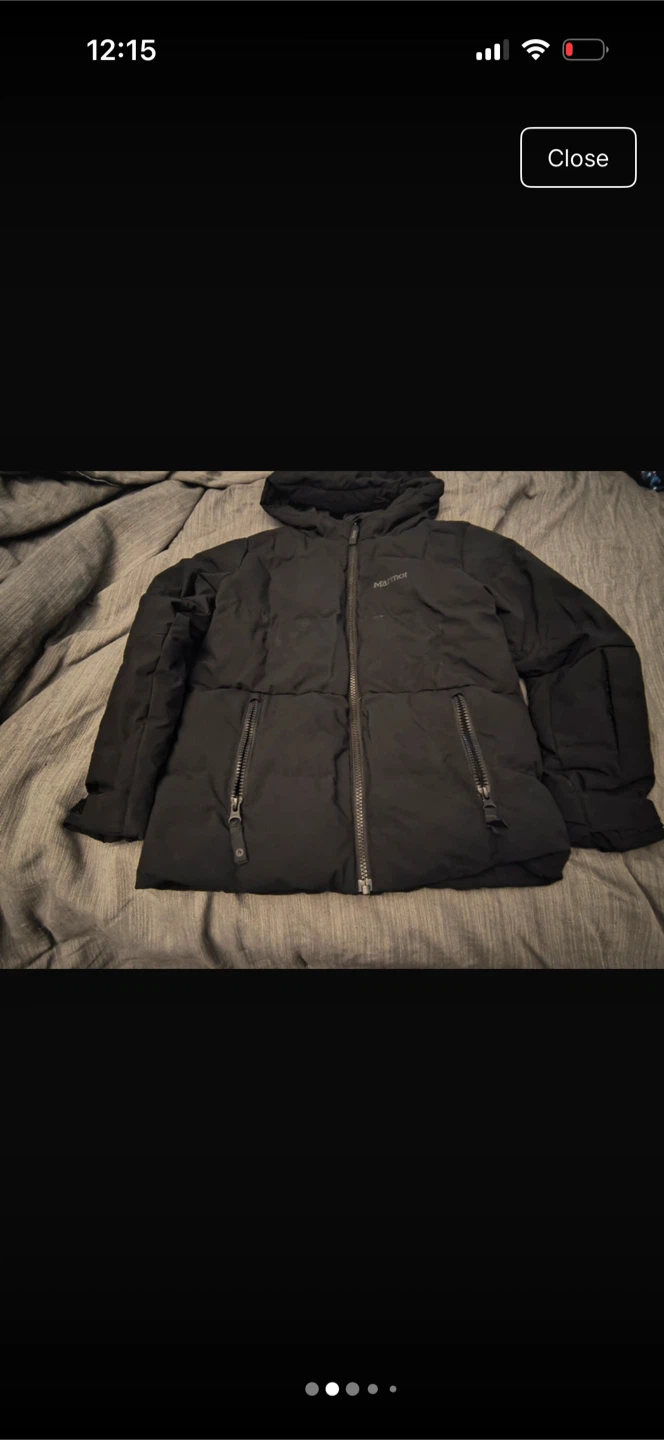 Marmot Black Puffer Jacket - photo 2