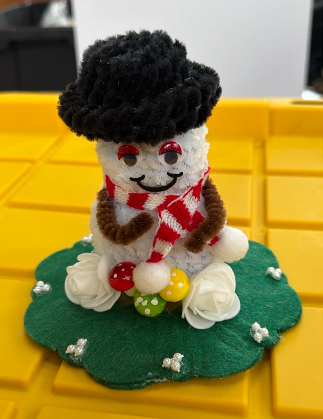 Handmade Snowman Craft Decoration