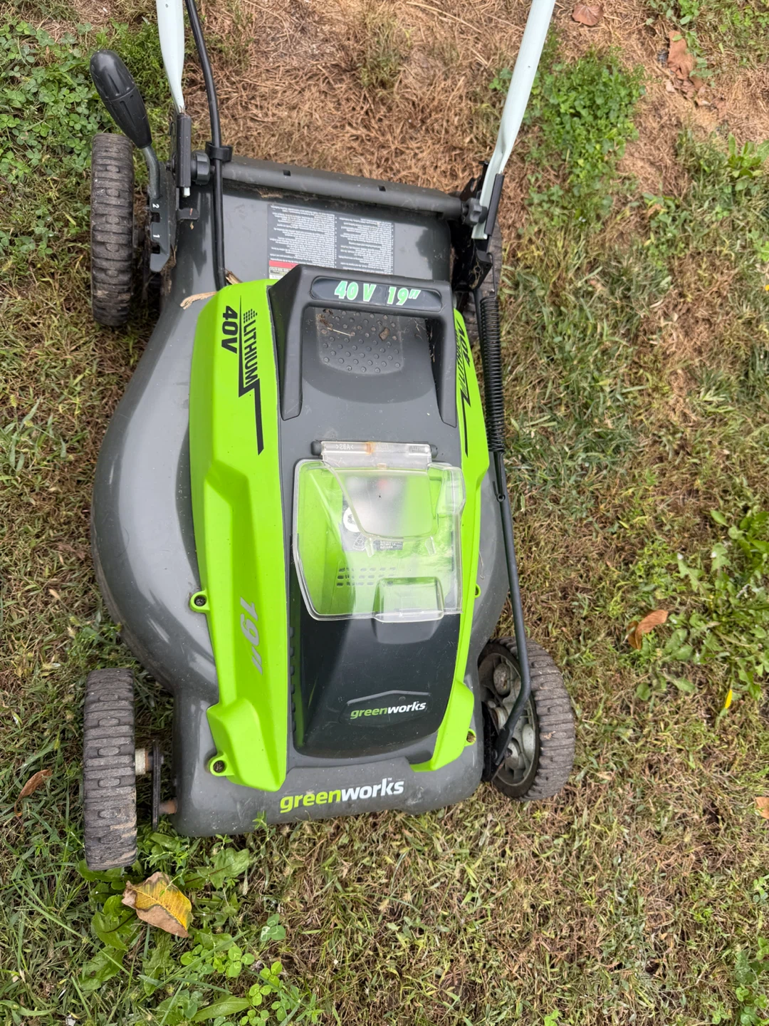Greenworks 40V 19-inch Cordless Lawn Mower