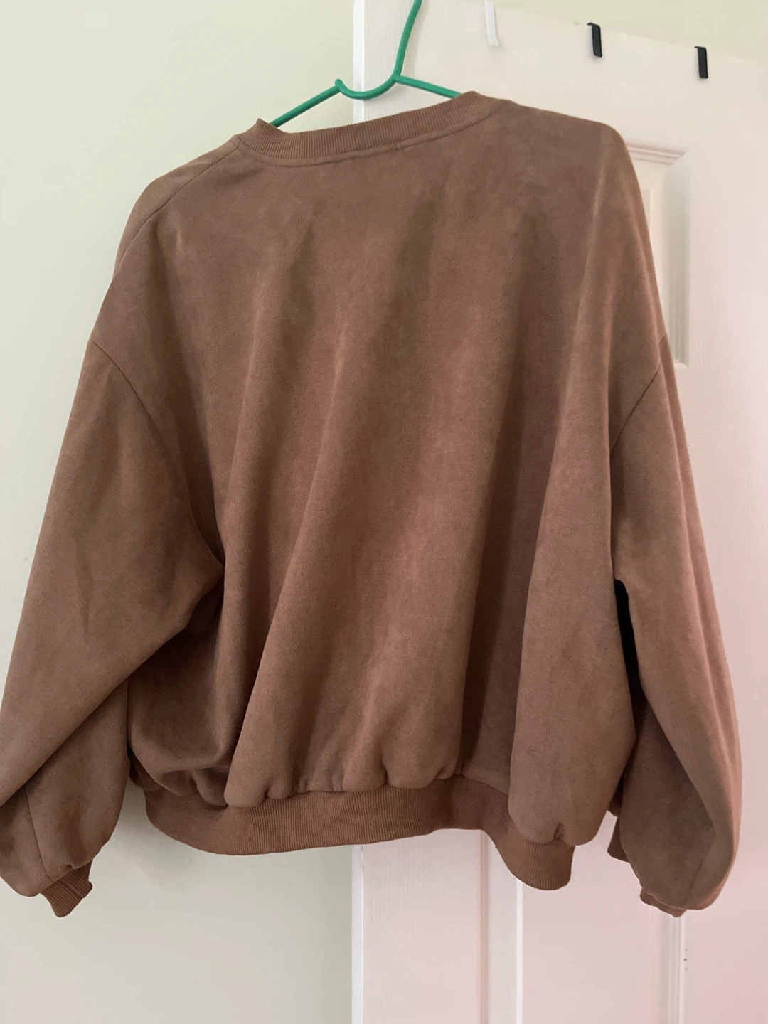 Brown Suede Bomber Jacket - photo 4