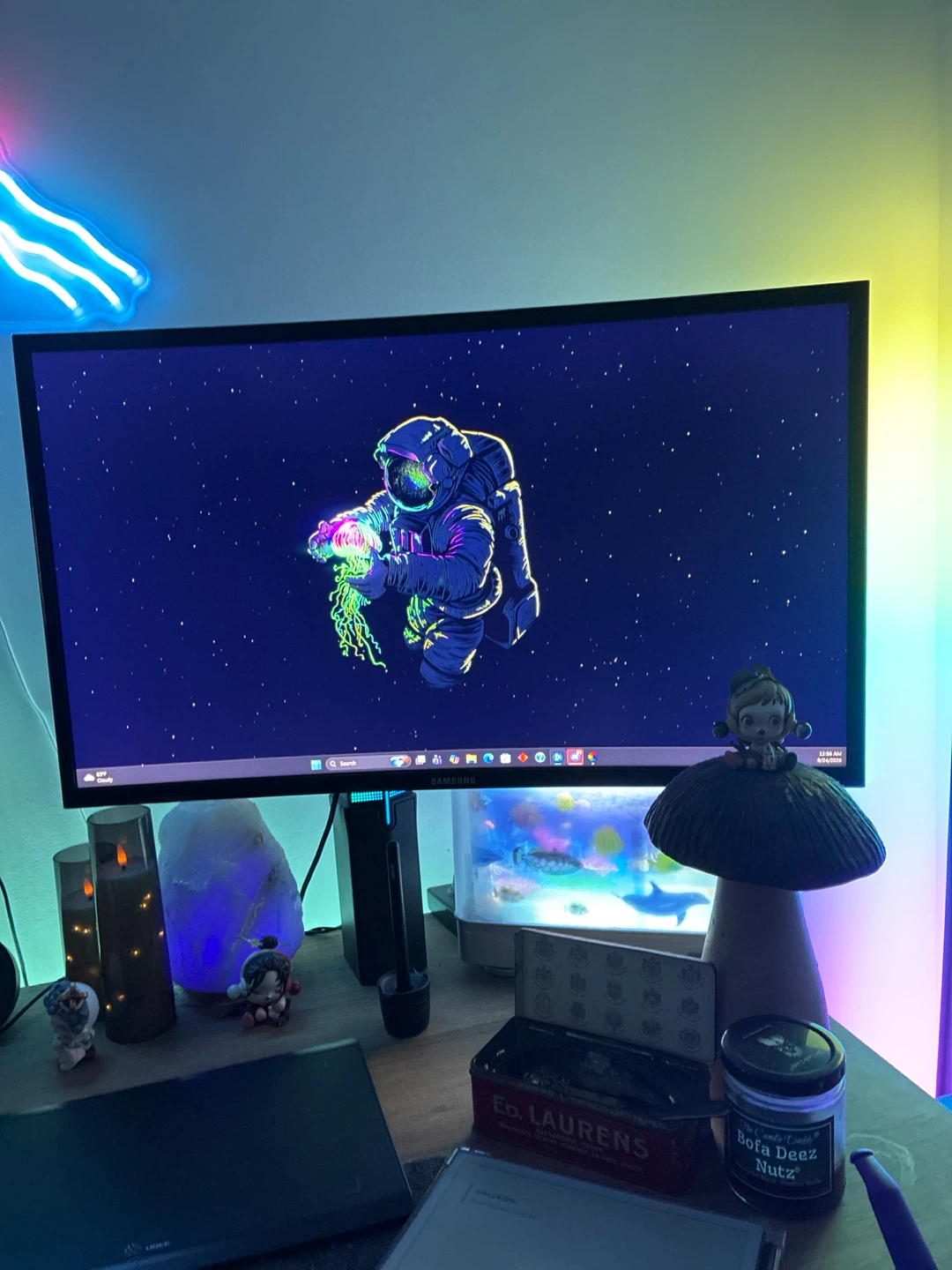 Adjustable Monitor Desk Mount and Samsung Monitor
