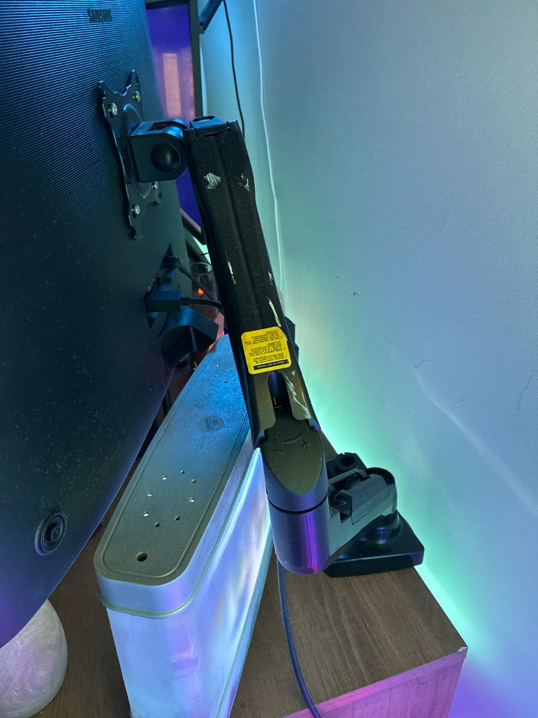 Adjustable Monitor Desk Mount and Samsung Monitor - photo 2