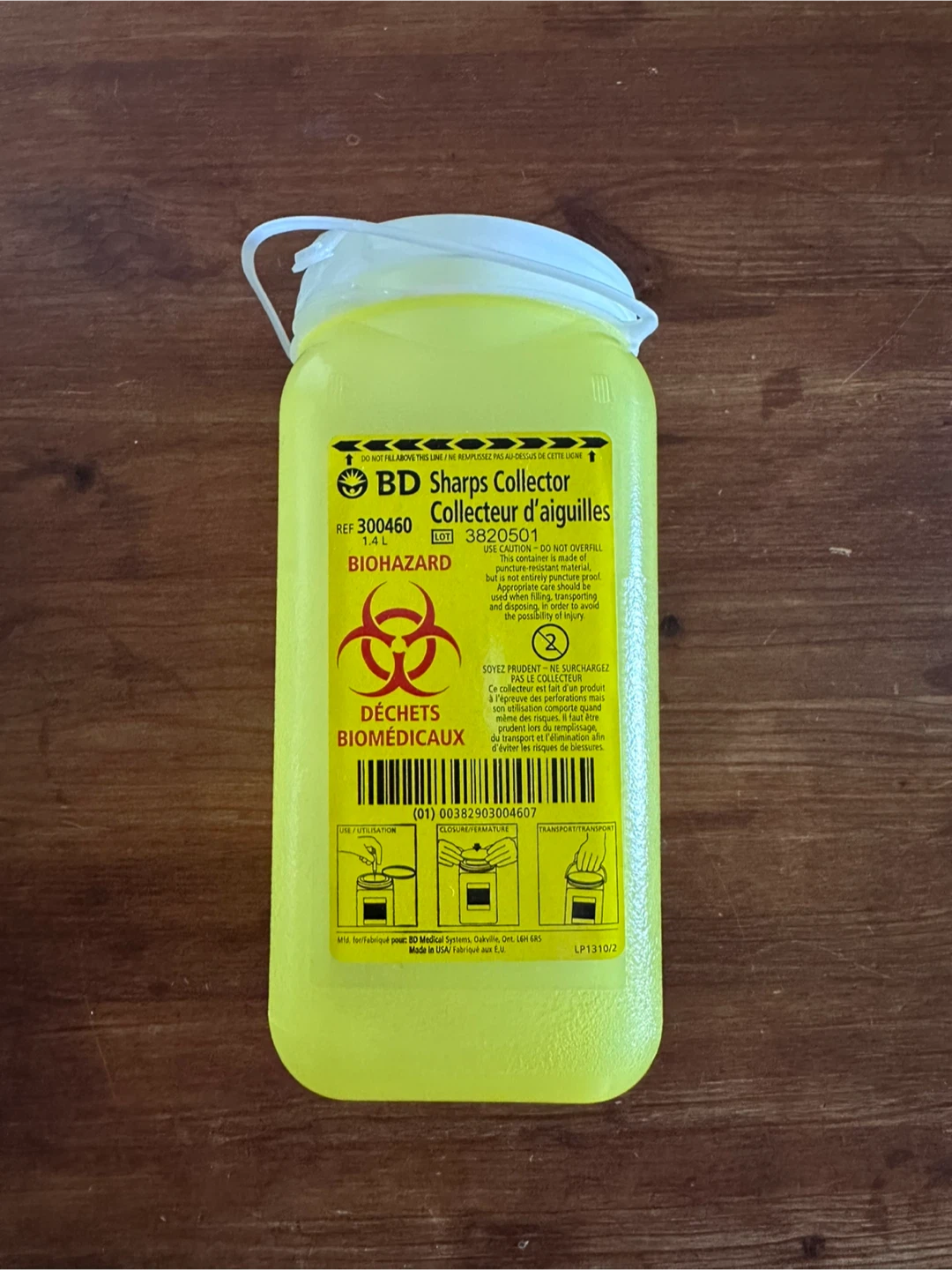 BD Sharps Collector 1.4L
