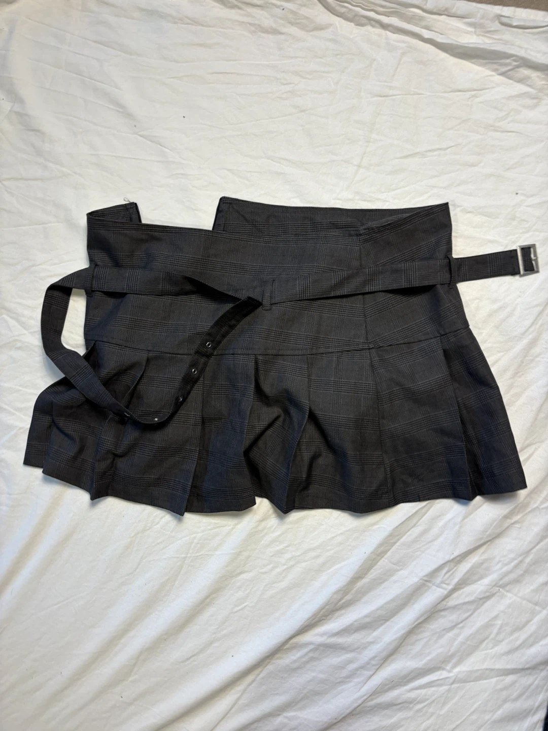 Urban Heritage Plaid Pleated Skirt
