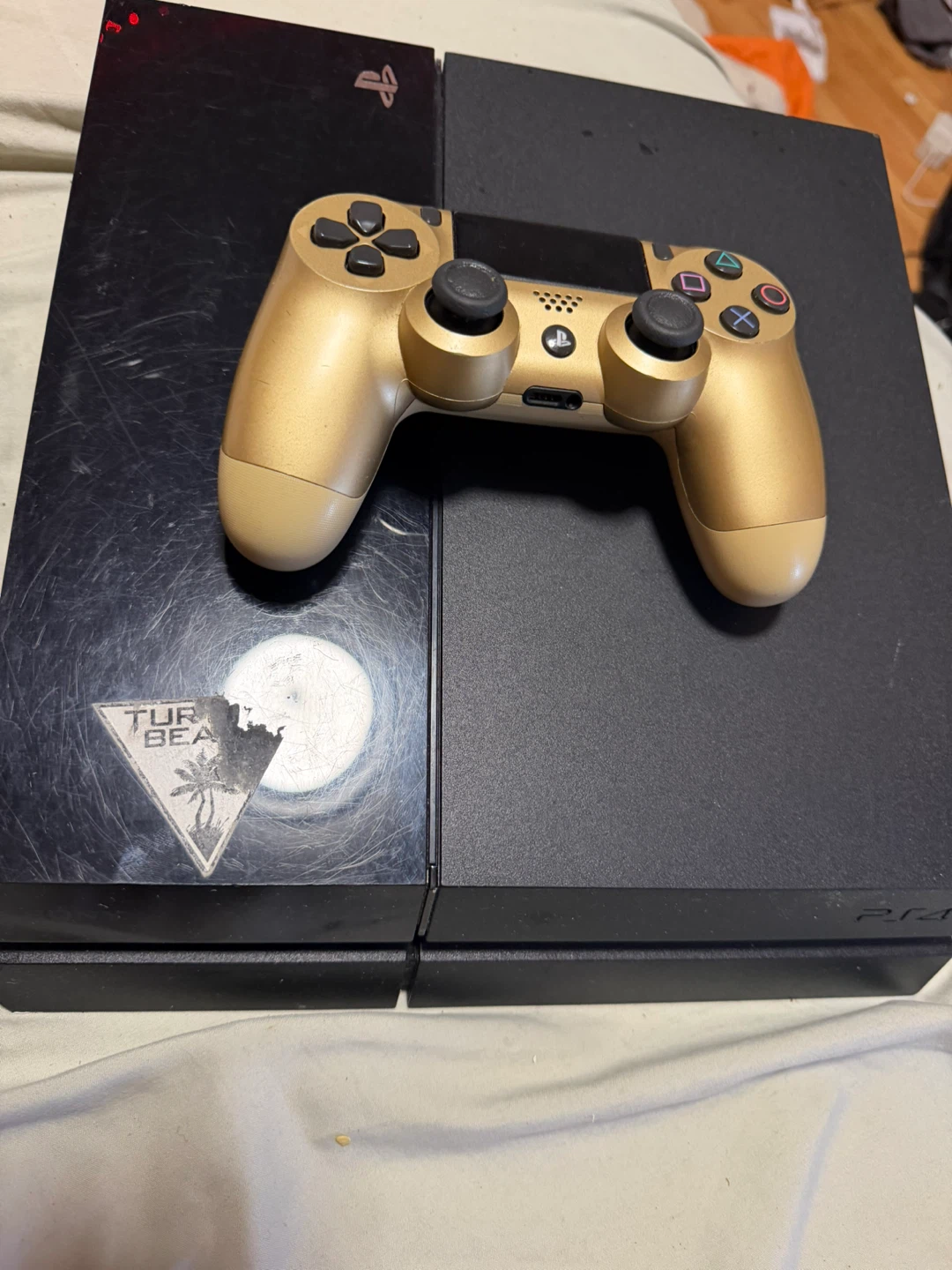 Sony PlayStation 4 Console with Gold Controller