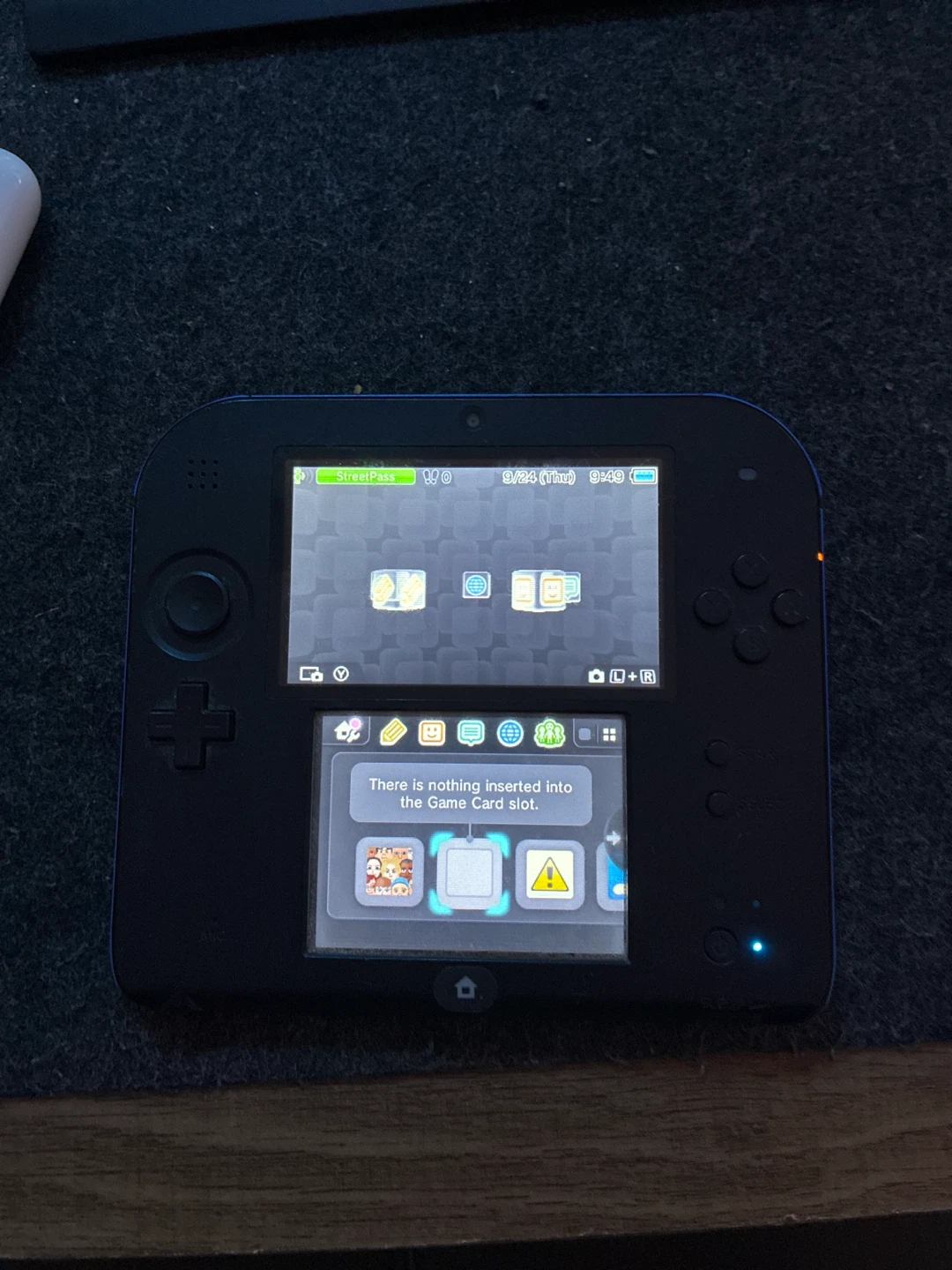 Nintendo 2DS Black and Blue Handheld Console