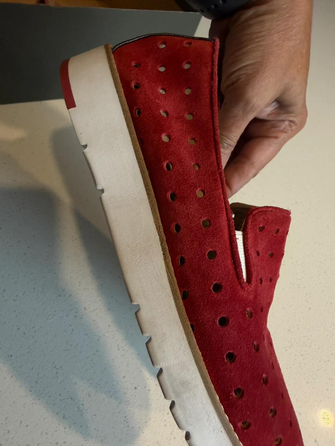 Johnston & Murphy Red Suede Slip-on Shoes - photo 2