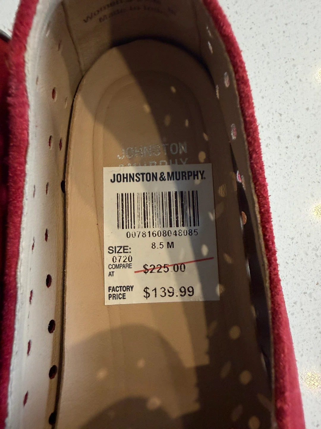 Johnston & Murphy Red Suede Slip-on Shoes - photo 4