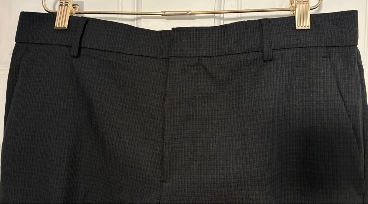 Mens Gray Patterned Dress Pants - photo 4