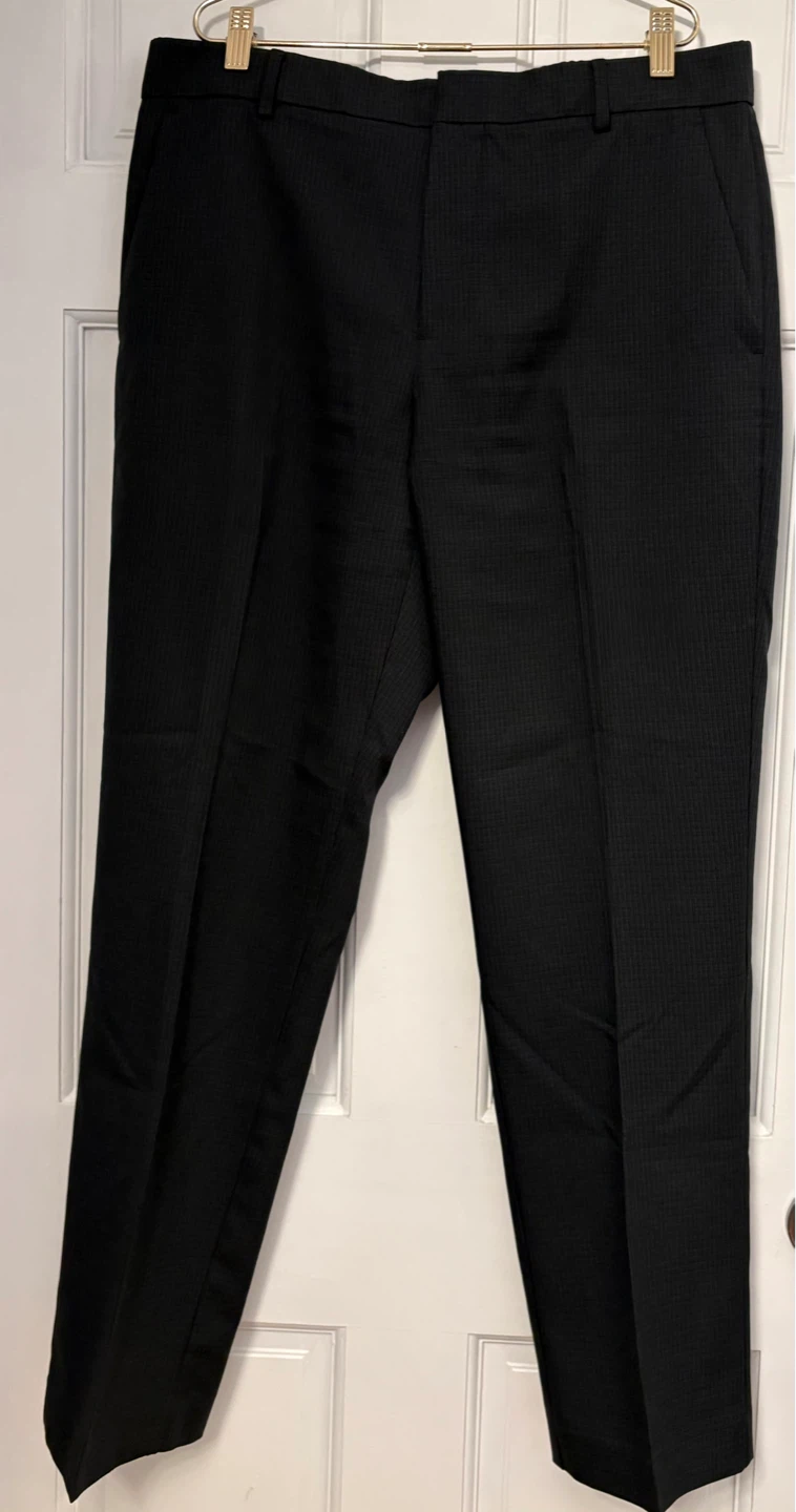 Mens Gray Patterned Dress Pants - photo 2