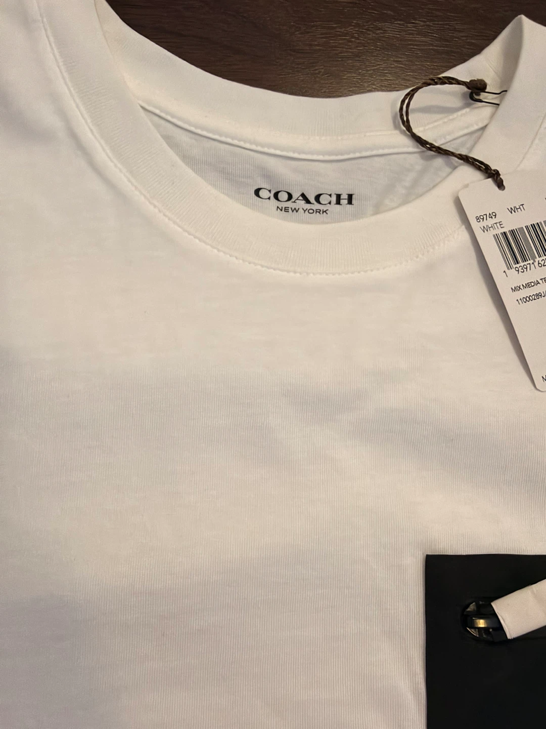 Coach Mix Media Tee, White, Large - photo 3