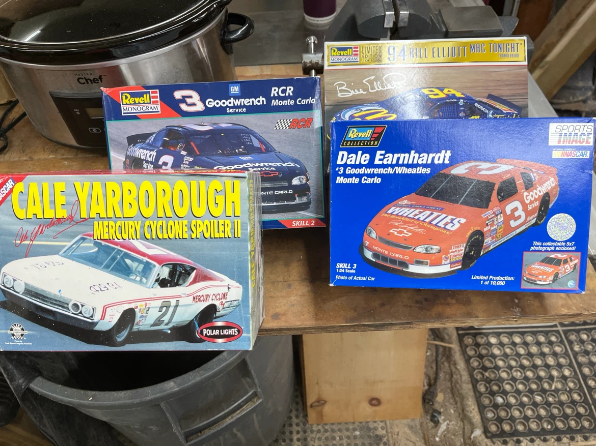 Set of 4 NASCAR Model Car Kits