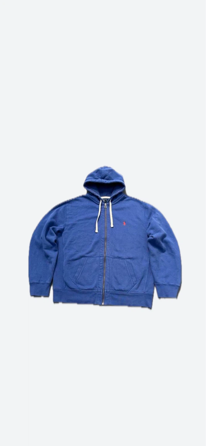 Polo Ralph Lauren Blue Full-Zip Hoodie