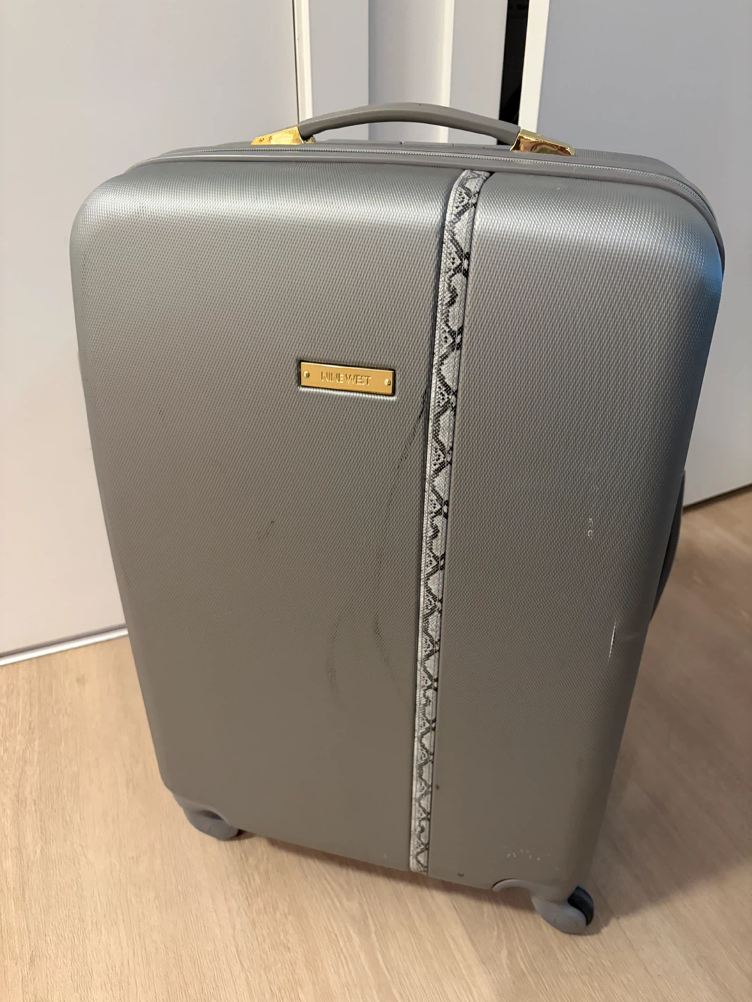 Nine West Grey Medium Suitcase