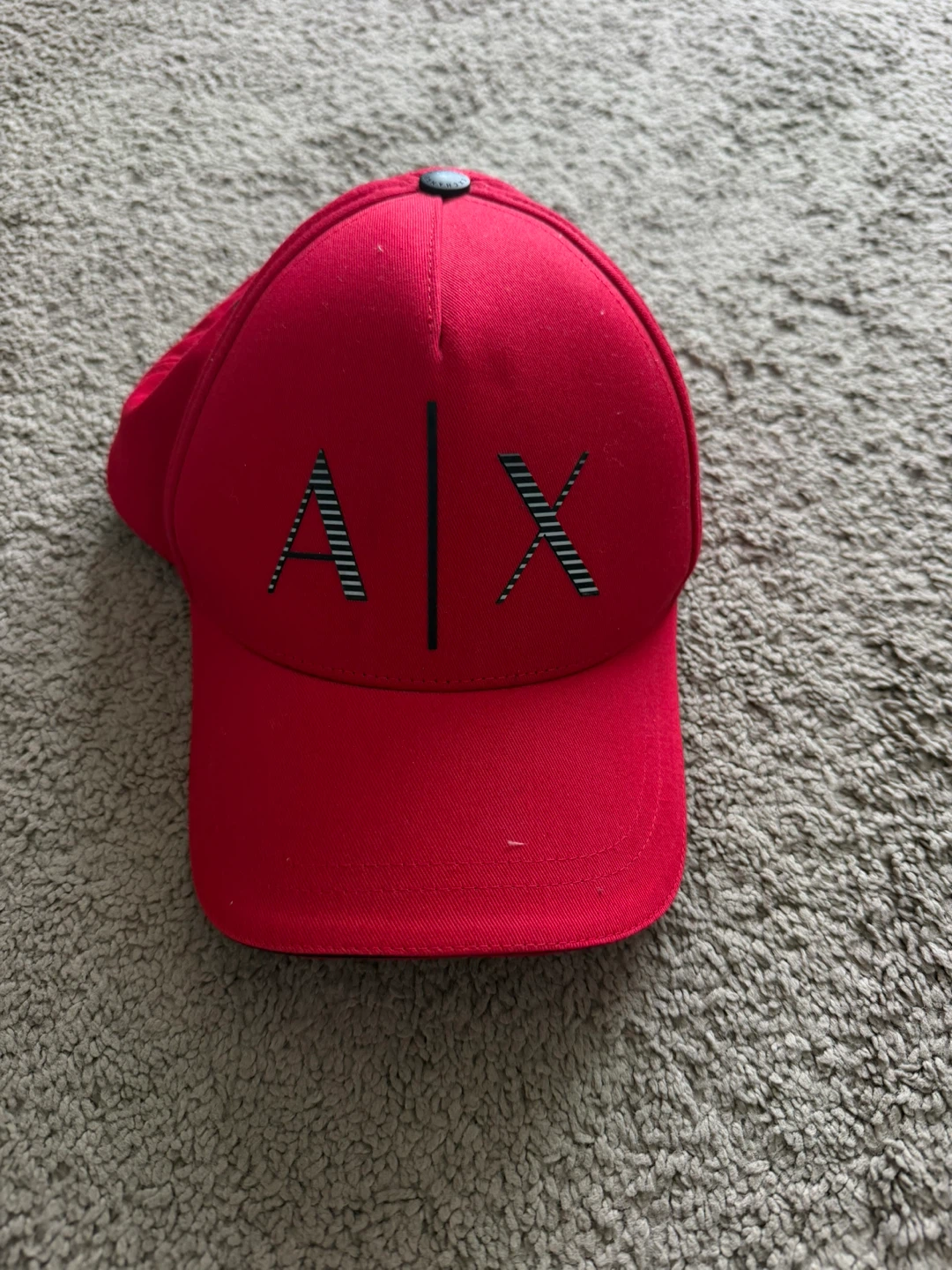Armani Exchange Red Baseball Cap