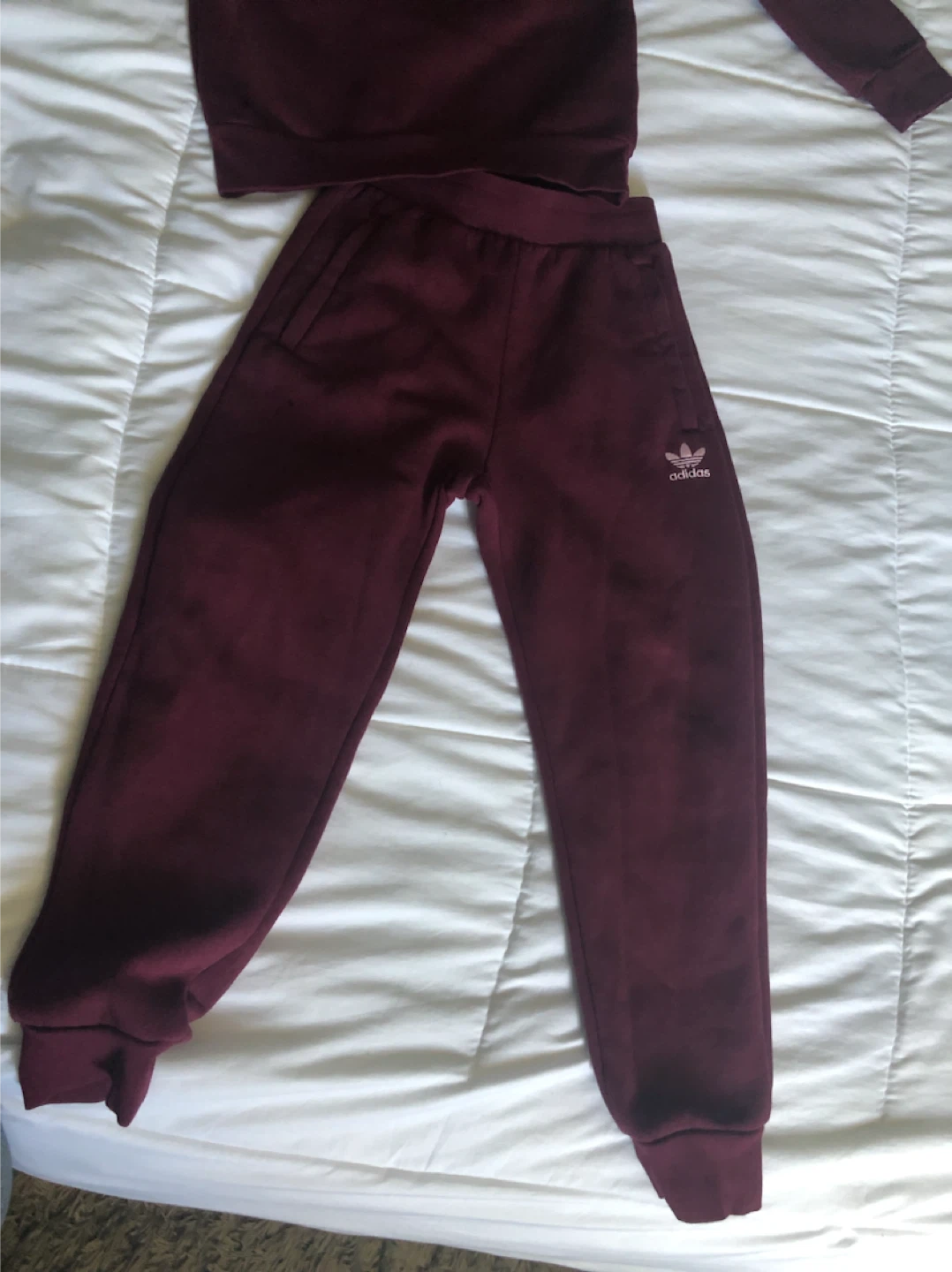 Adidas Kids Maroon Jogger Set 7/8 year - photo 3
