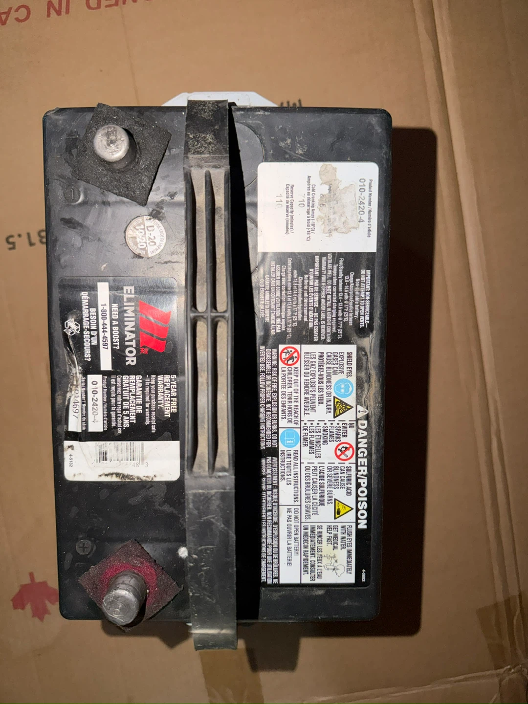 Motomaster Eliminator Automotive Battery - photo 2