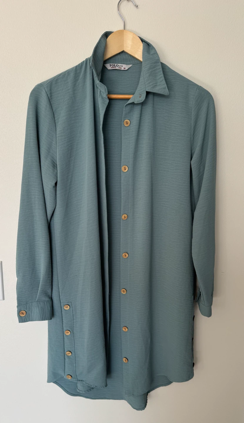 Pololive Button-Down Shirt Dress - M
