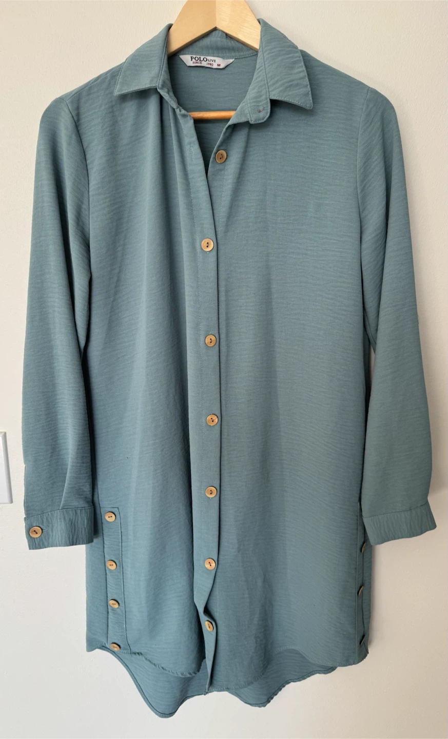 Pololive Button-Down Shirt Dress - M - photo 5