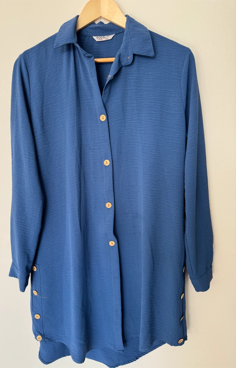 Polo Live Blue Button-Down Shirt, Size L