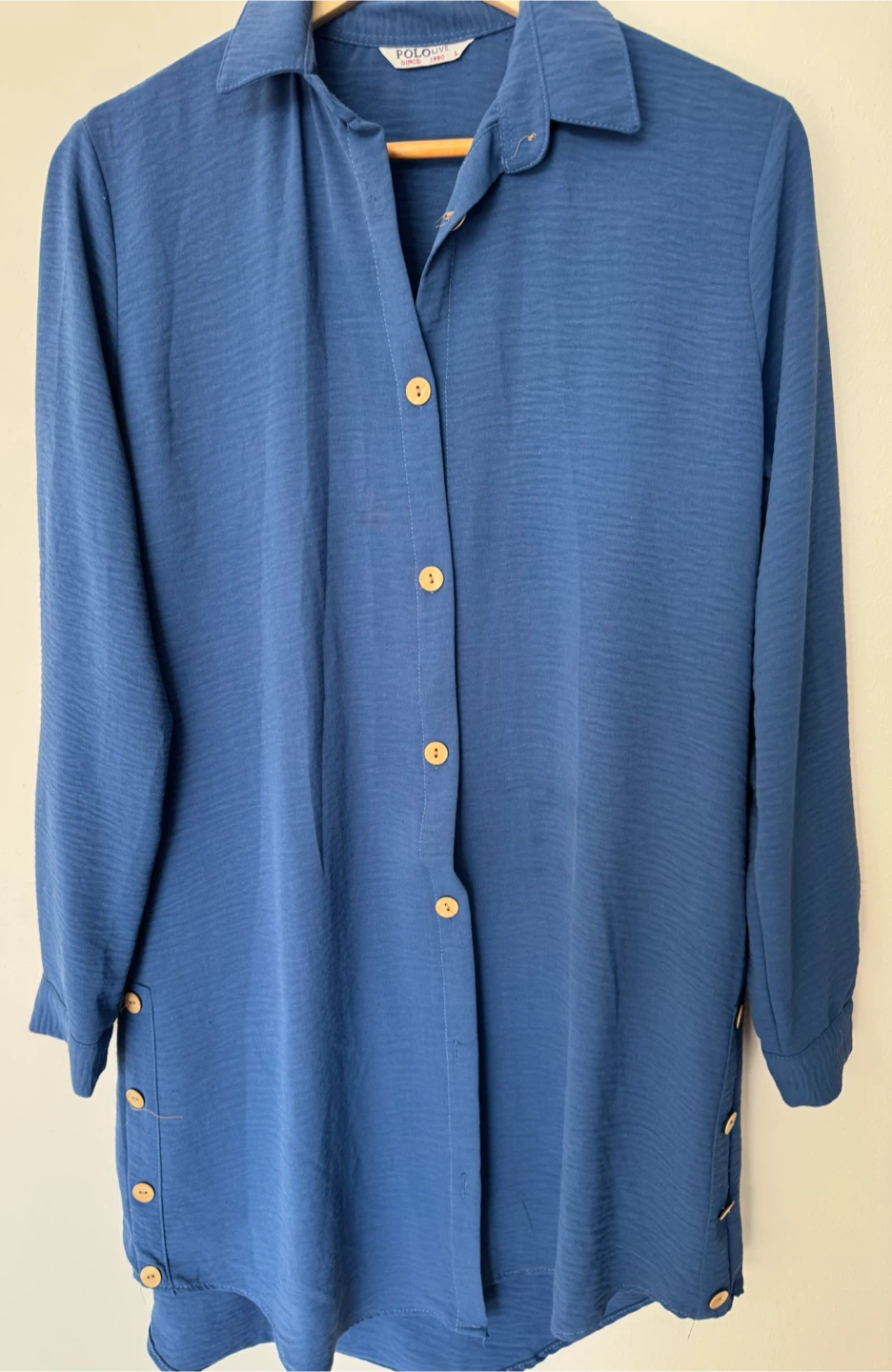 Polo Live Blue Button-Down Shirt, Size L - photo 2