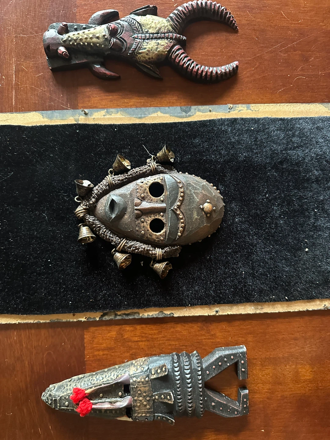Set of 3 Decorative African-Style Masks - photo 3