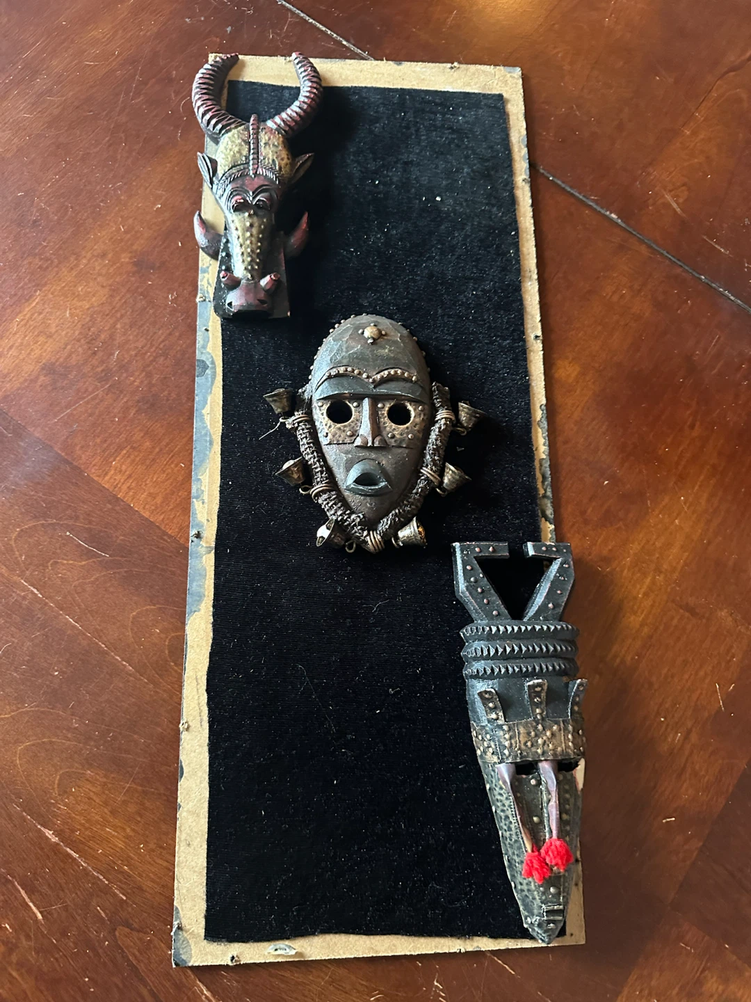Set of 3 Decorative African-Style Masks - photo 4