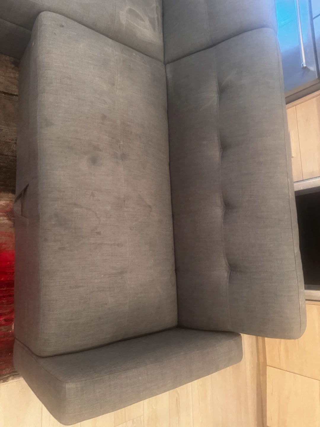 Grey Fabric Sectional Sofa