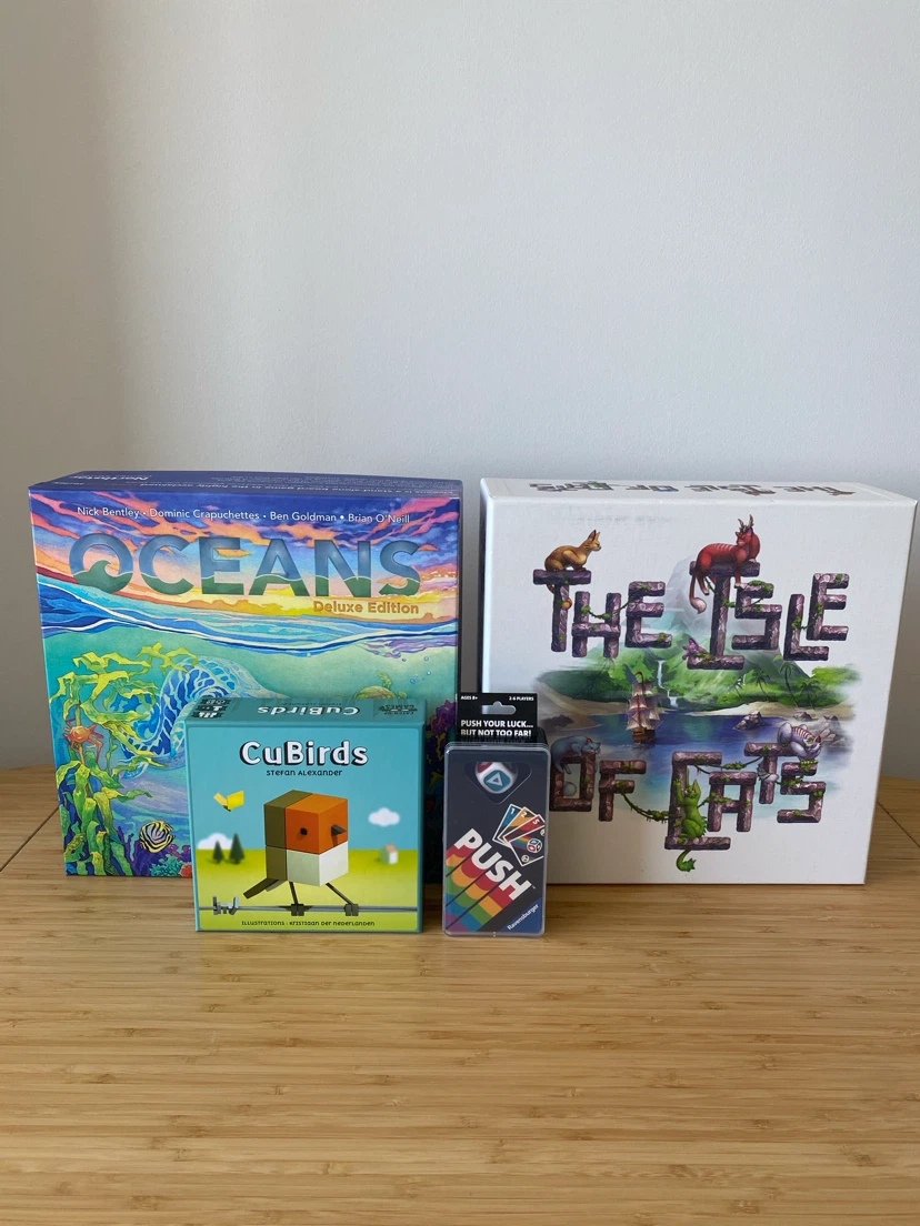 Board games and card games