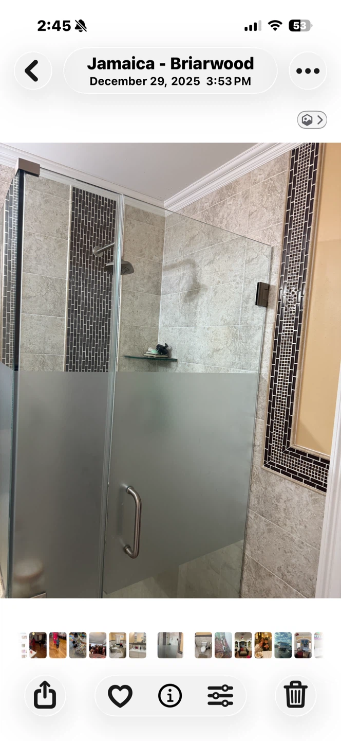 Frosted Glass Shower Door - photo 4