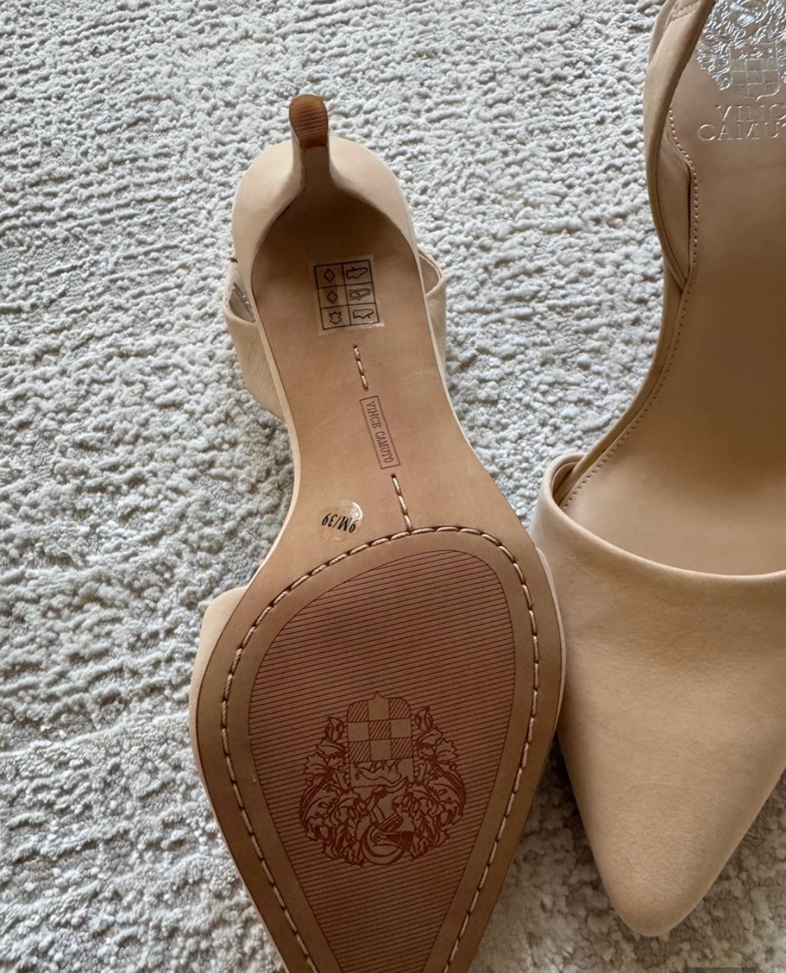 Vince Camuto Beige Pointed-Toe Slingback Heels - photo 3
