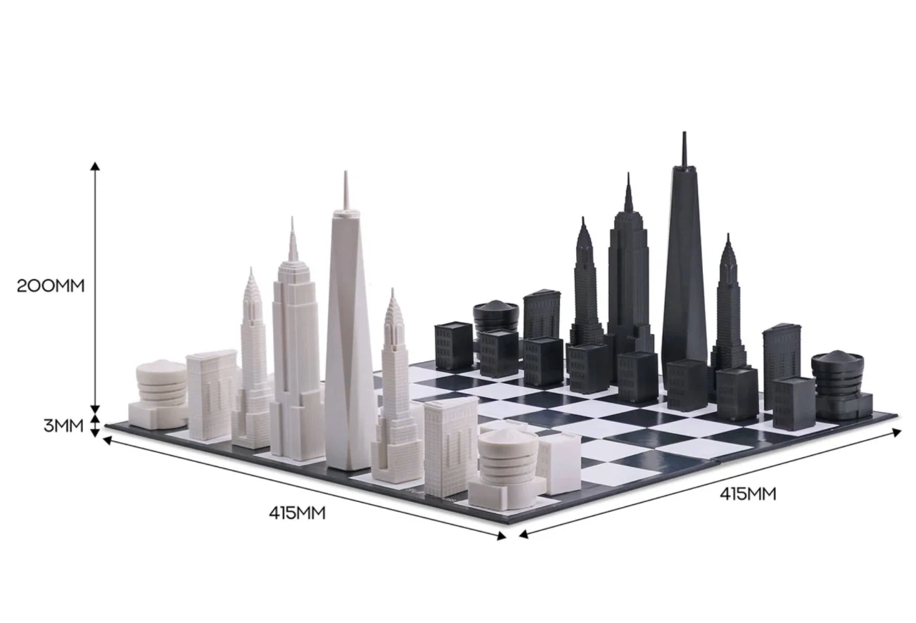 New York City Skyline Chess Set - photo 5