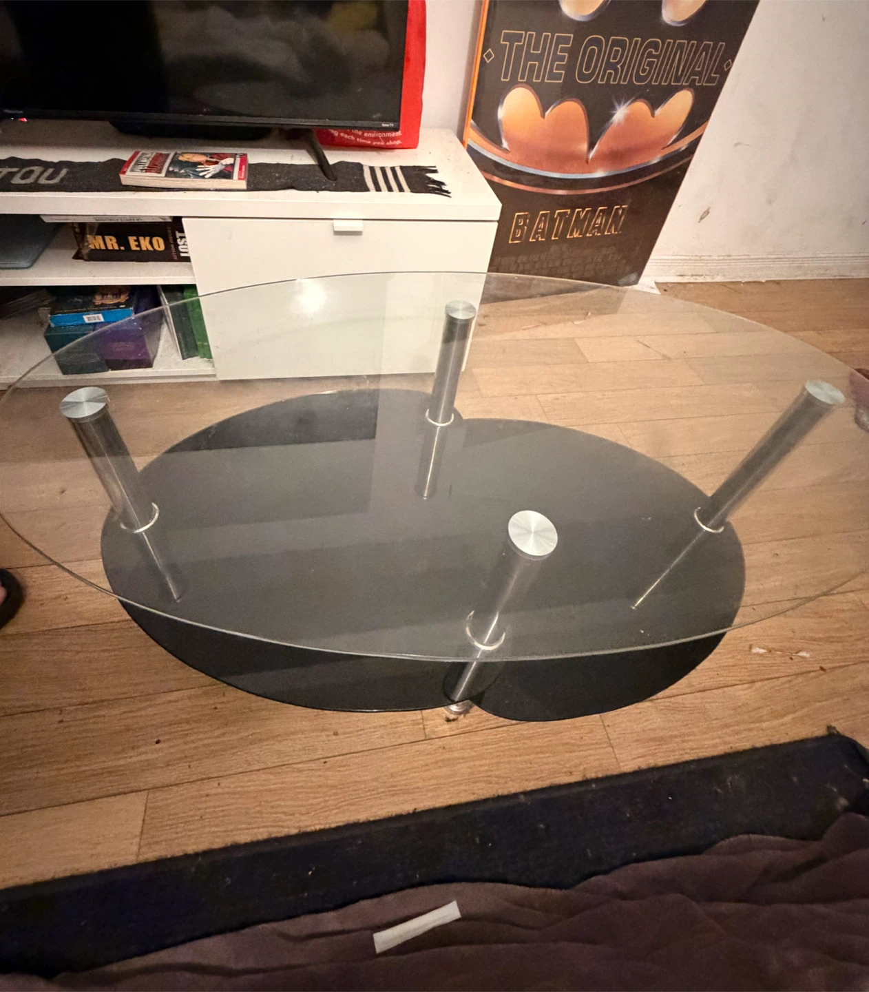 Oval Glass Coffee Table - photo 2