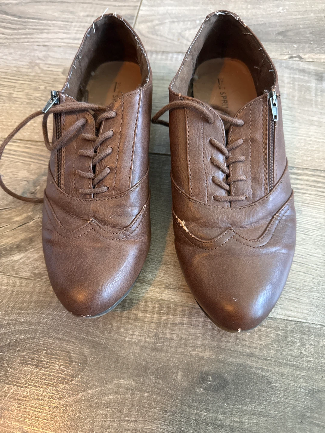 Call It Spring Brown Lace-Up shoes