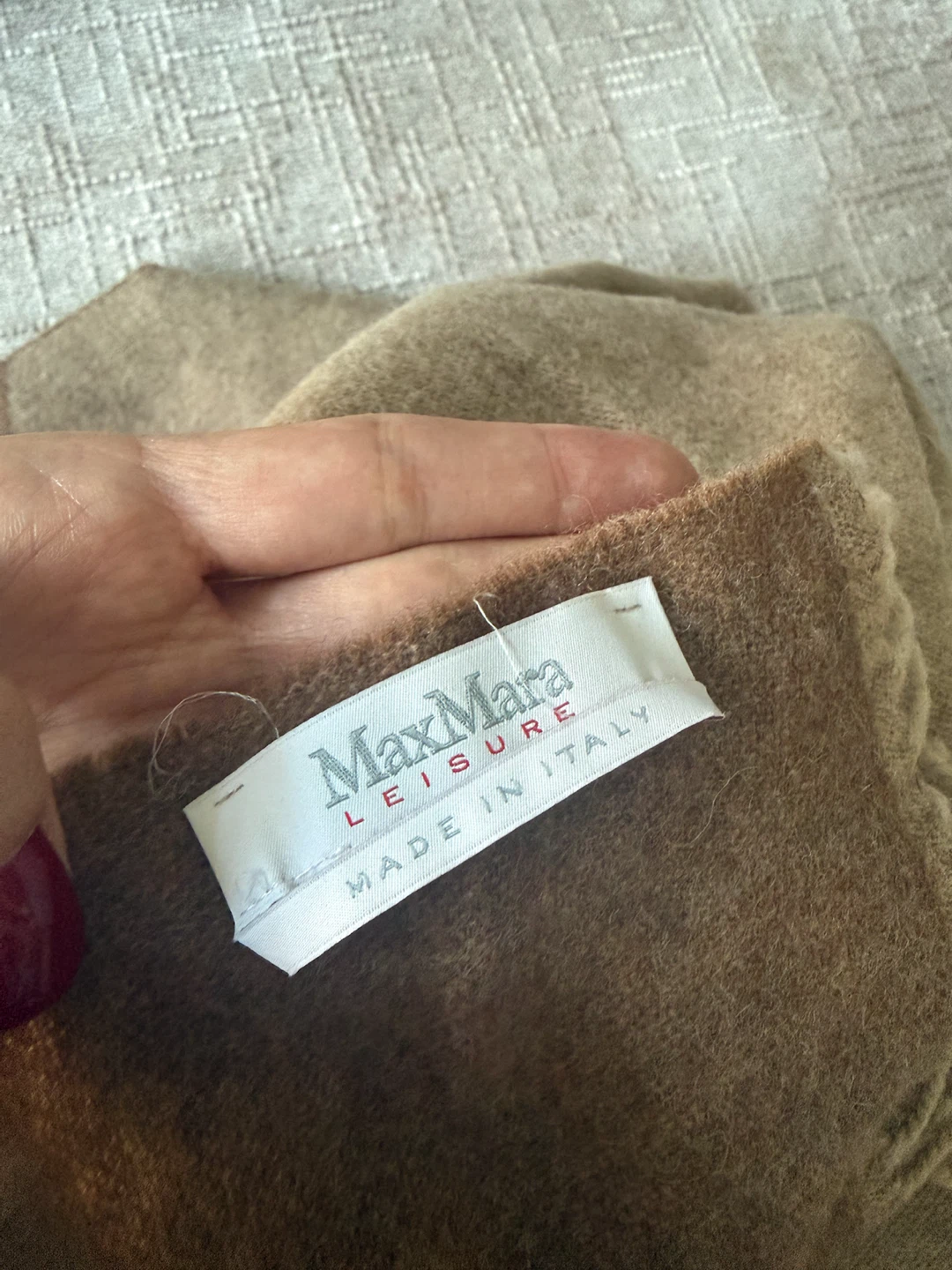 MaxMara Leisure Scarf wool Camel Italy - photo 3