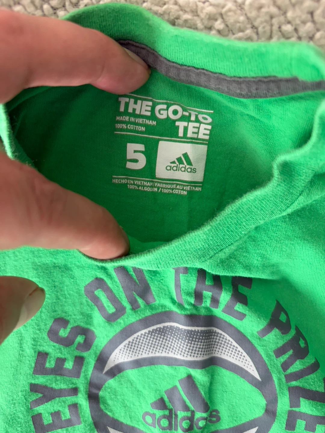 Adidas Green Long Sleeve Shirt Size 5 - photo 2