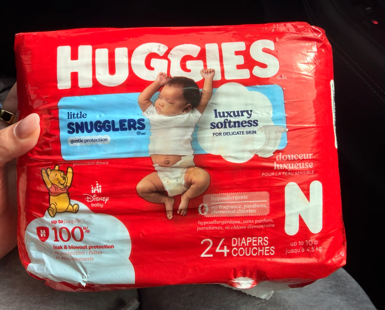 4 NEW PACKS! Huggies Little Snugglers Newborn Diapers 24 Count