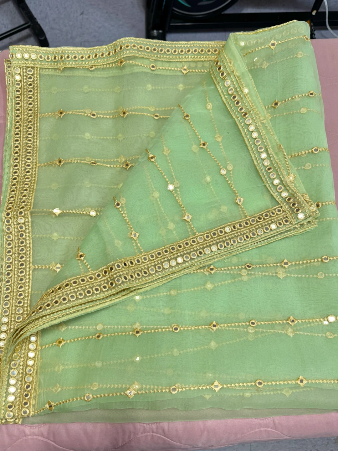 Organza fancy dupatta/shawl - photo 4