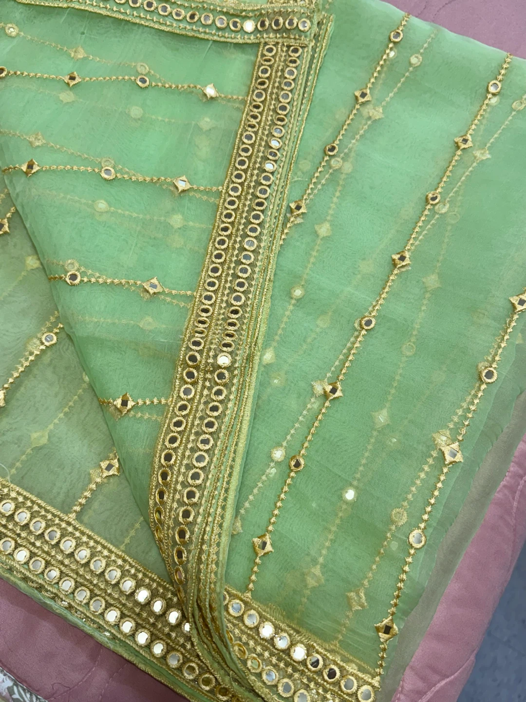 Organza fancy dupatta/shawl - photo 5