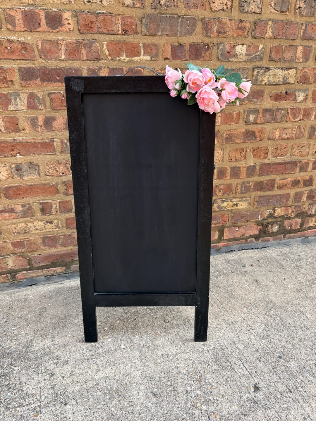 TWO SIDED CHALKBOARD ON STAND
