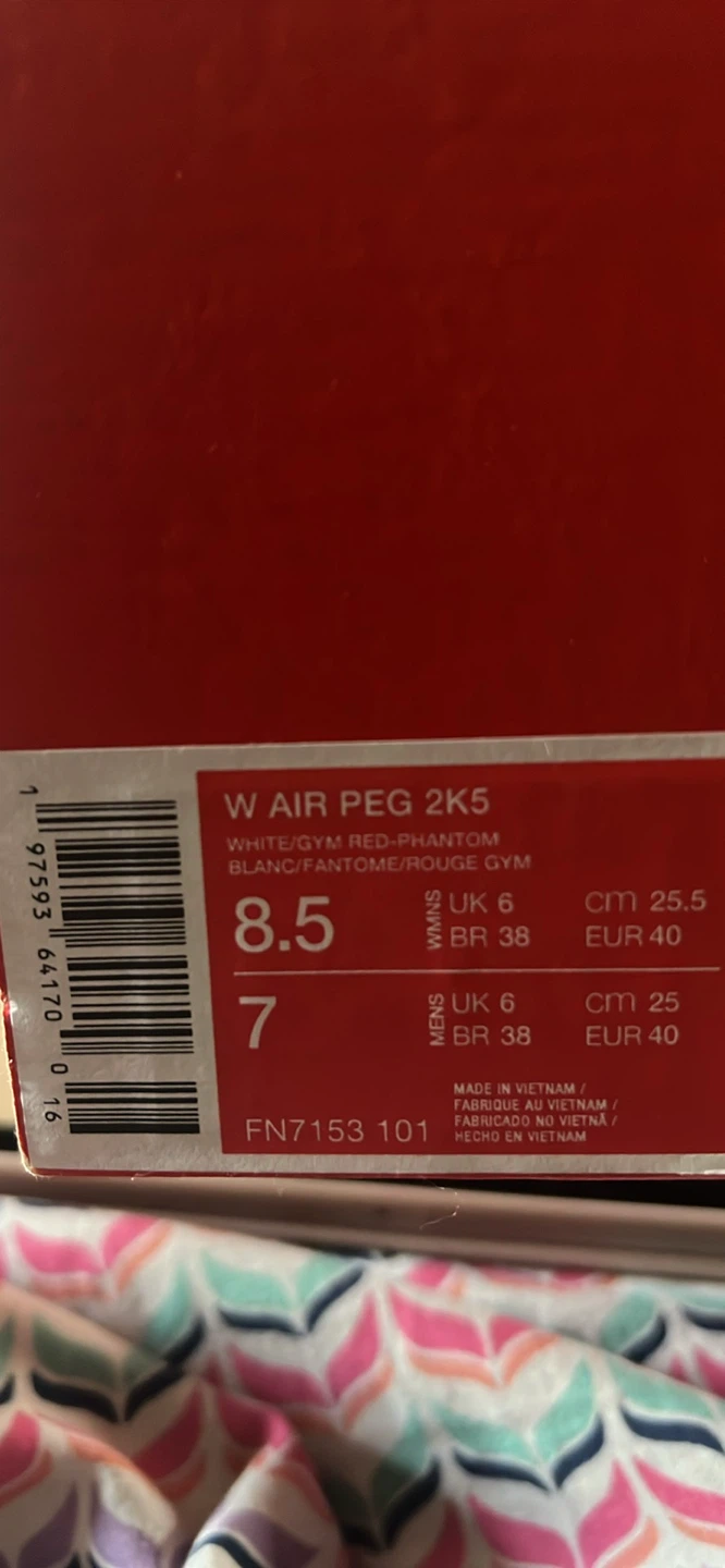 Nike W Air Peg 2K5 Sneakers White/Gym Red - photo 2