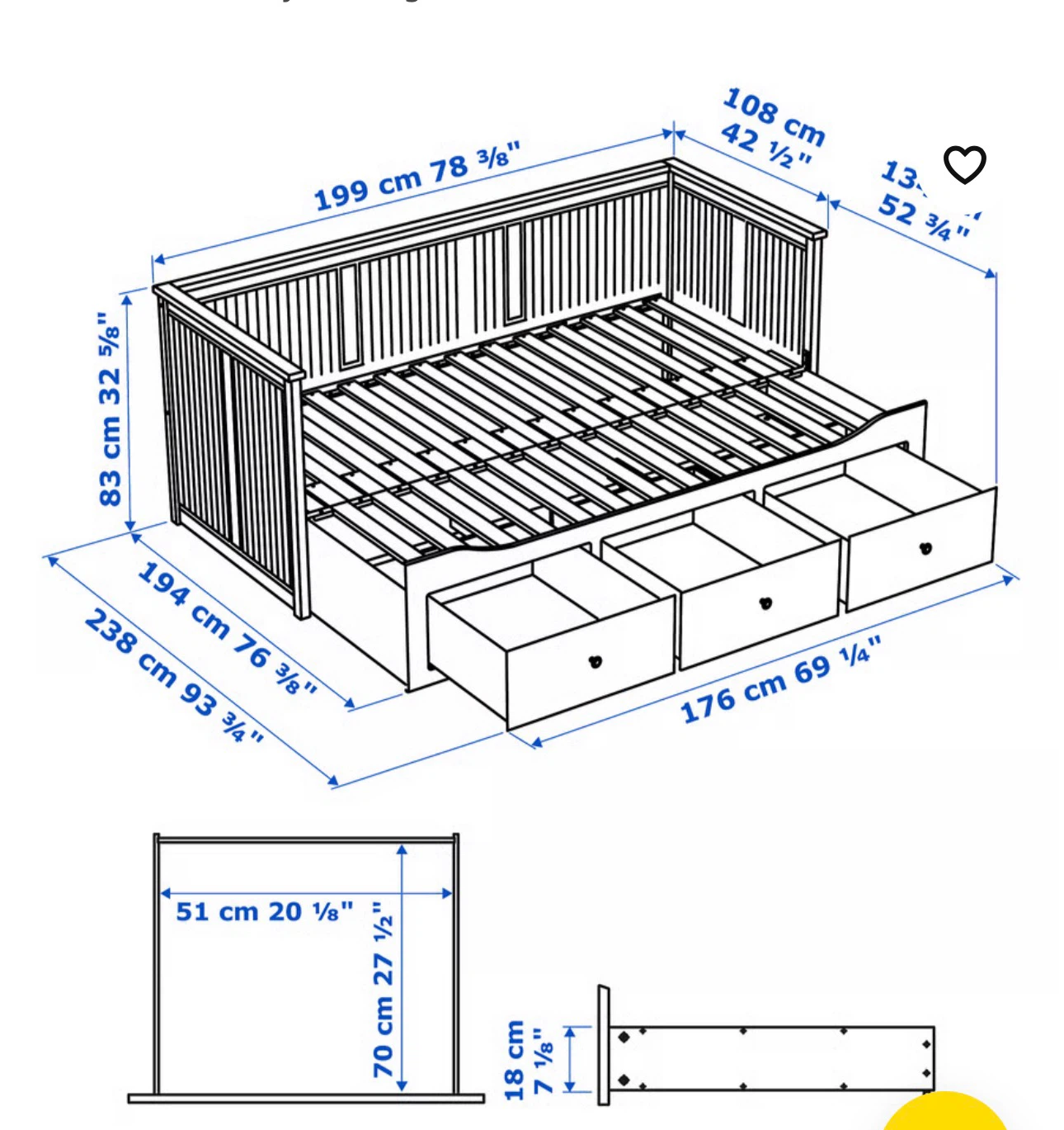 Twin Trundle Daybed w/ 2 Mattresses - photo 2