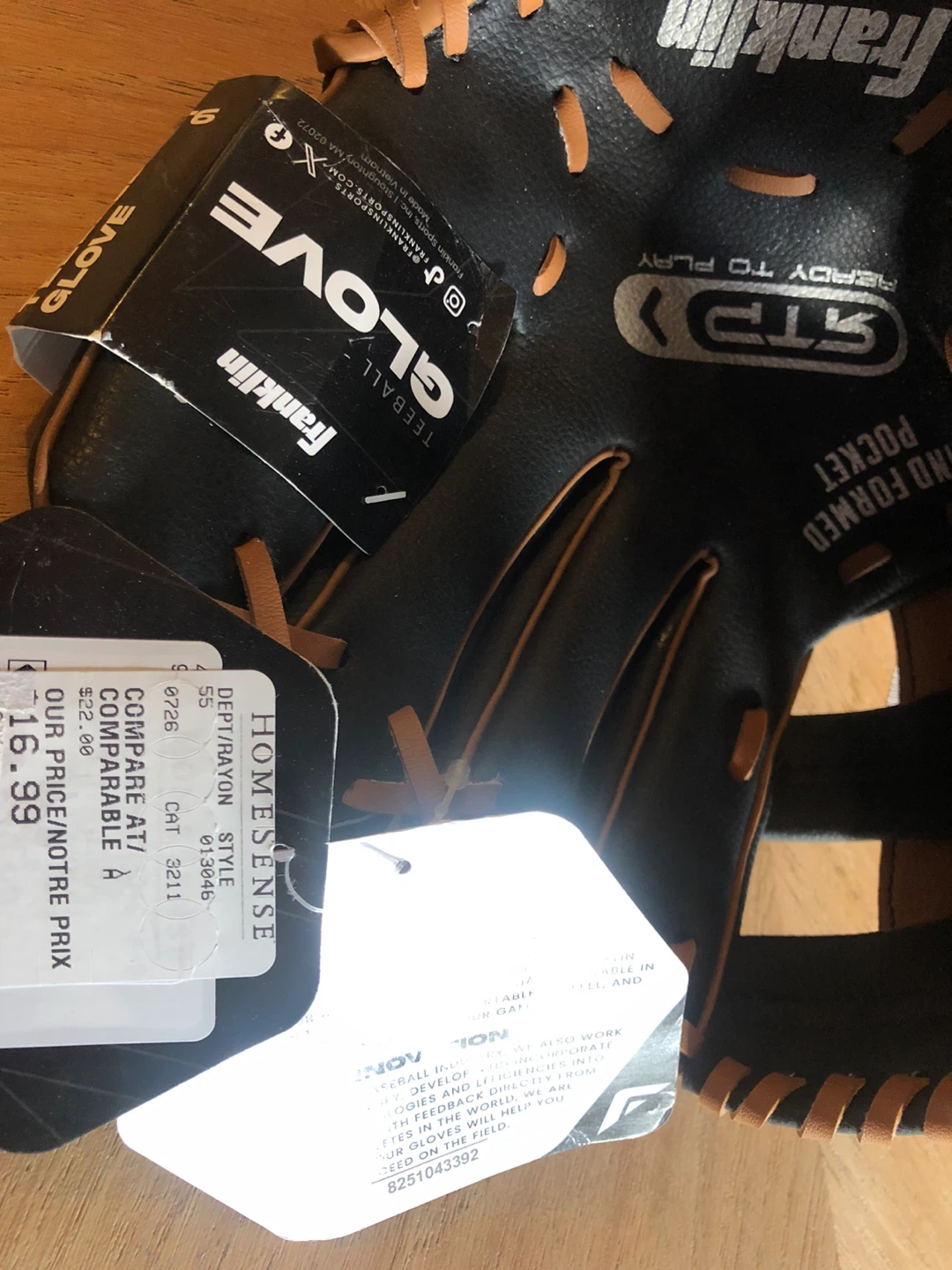 NEW Franklin Ready To Play baseball Glove 9.5 inch - photo 2
