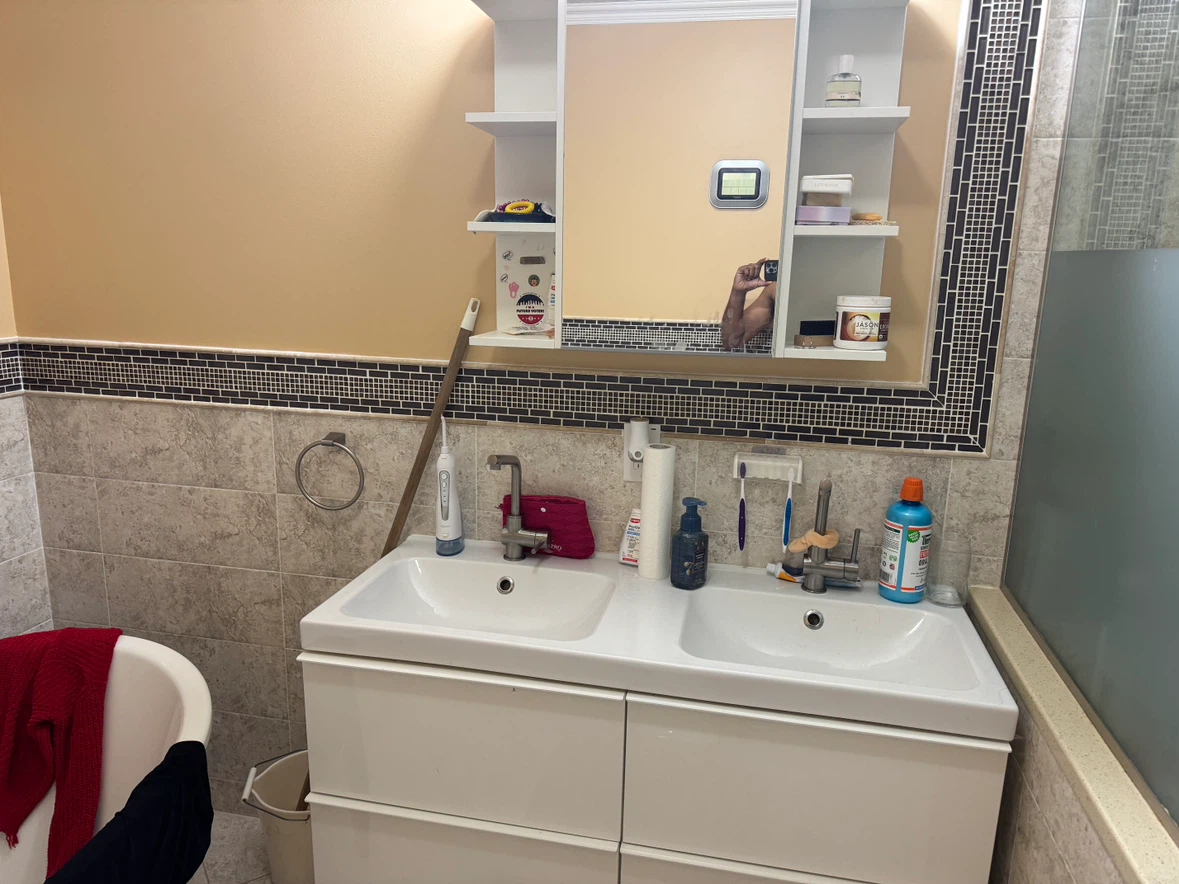 IKEA Double Sink Bathroom Vanity White