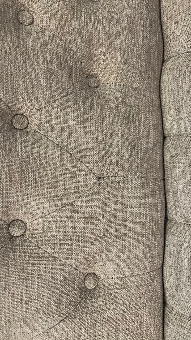 Tufted Beige Fabric Sofa - photo 3