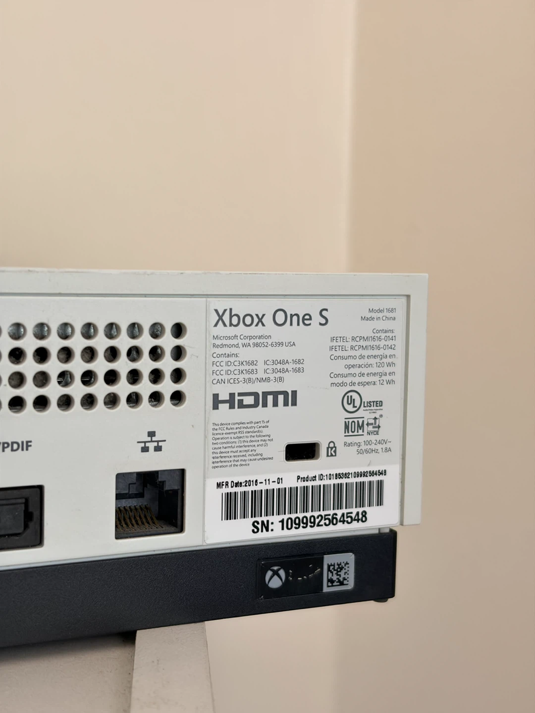 Microsoft Xbox One S 500Gb Console Model 1681 - photo 5
