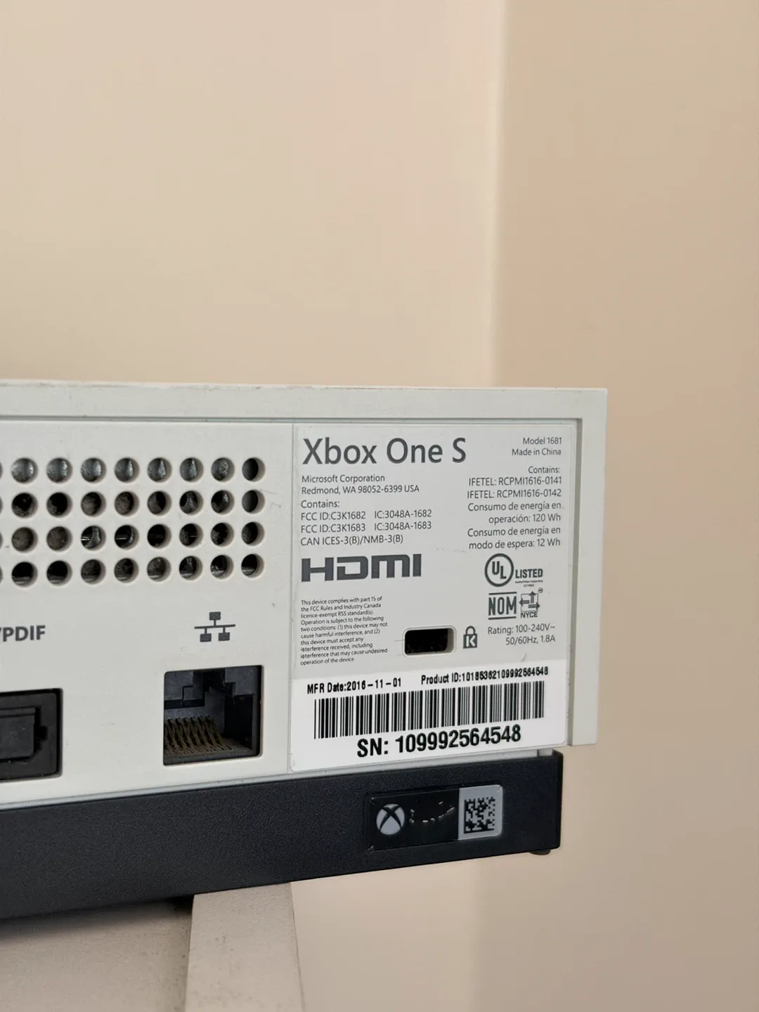 Microsoft Xbox One S 500Gb Console Model 1681 - photo 5