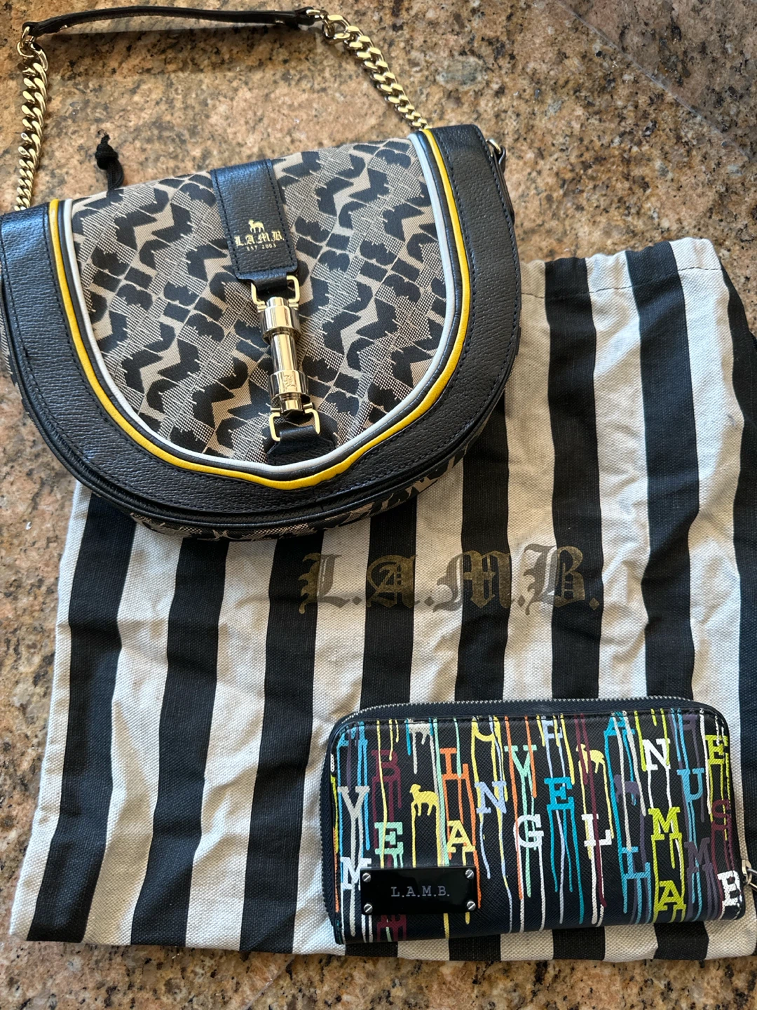 L.A.M.B. Handbag and Wallet