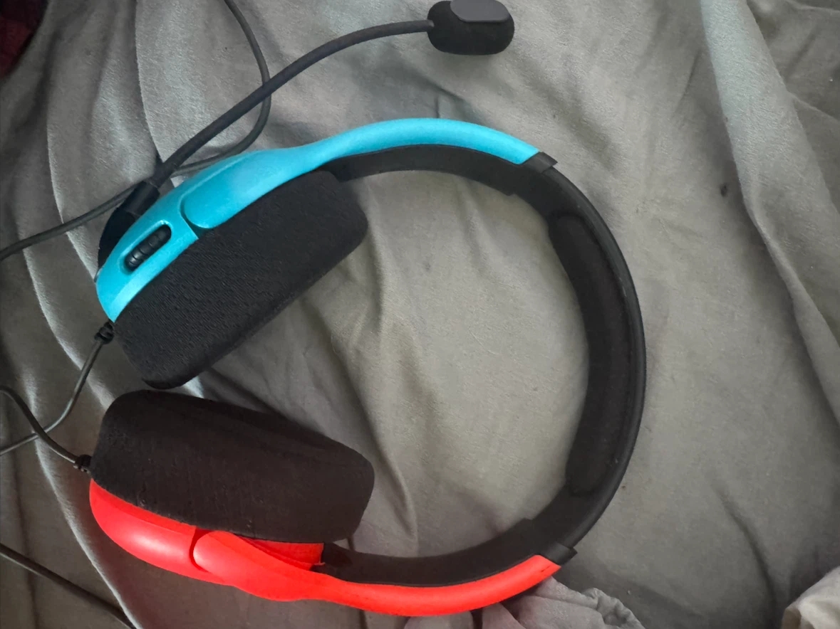 PDP AIRLITE Wired Gaming Headset – Blue & Red – Nintendo Switch