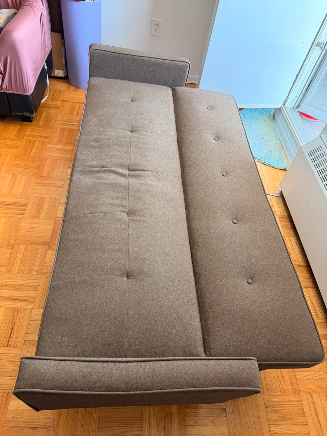 Convertible Brown Sofa Bed - photo 2
